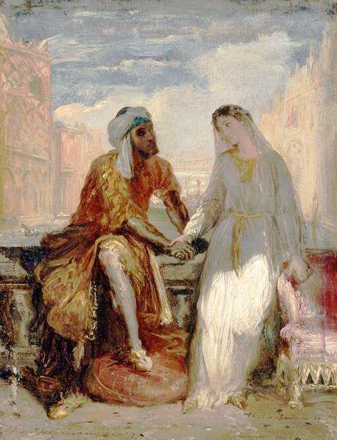 Othello et Desdémone à Venise - Théodore Chassériau