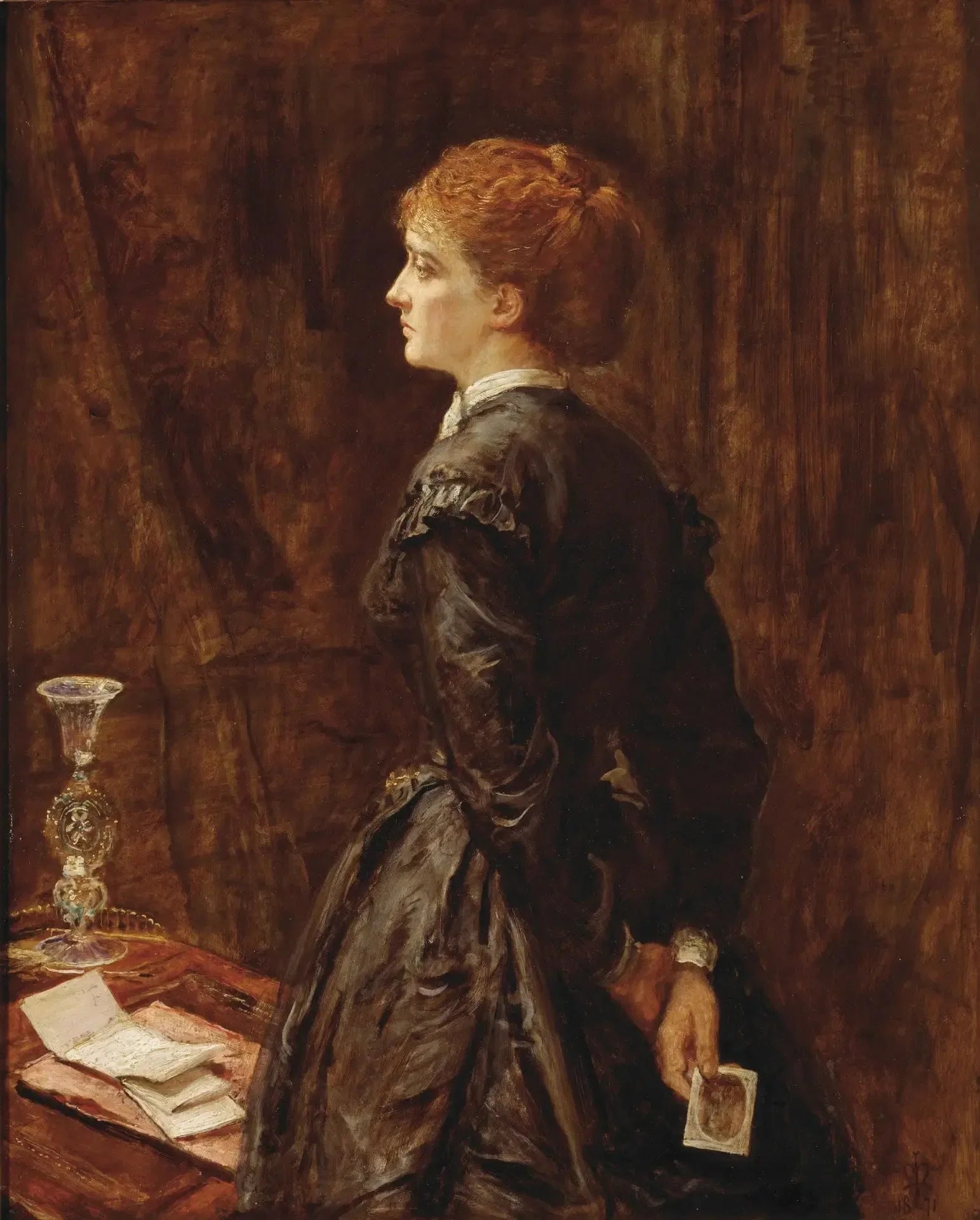 Oui ou non ? - John Everett Millais image 1 copie peinte à la main à l’huile