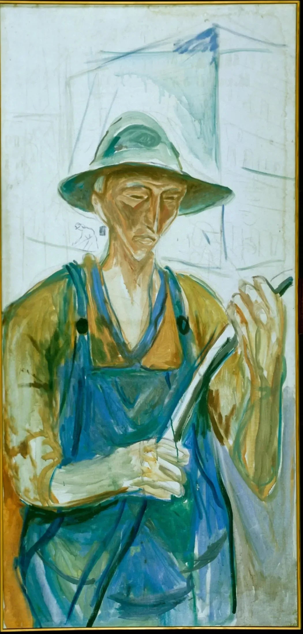 Ouvrier du bâtiment - Edvard Munch image 1 reproduction d’œuvre d’art à l’huile