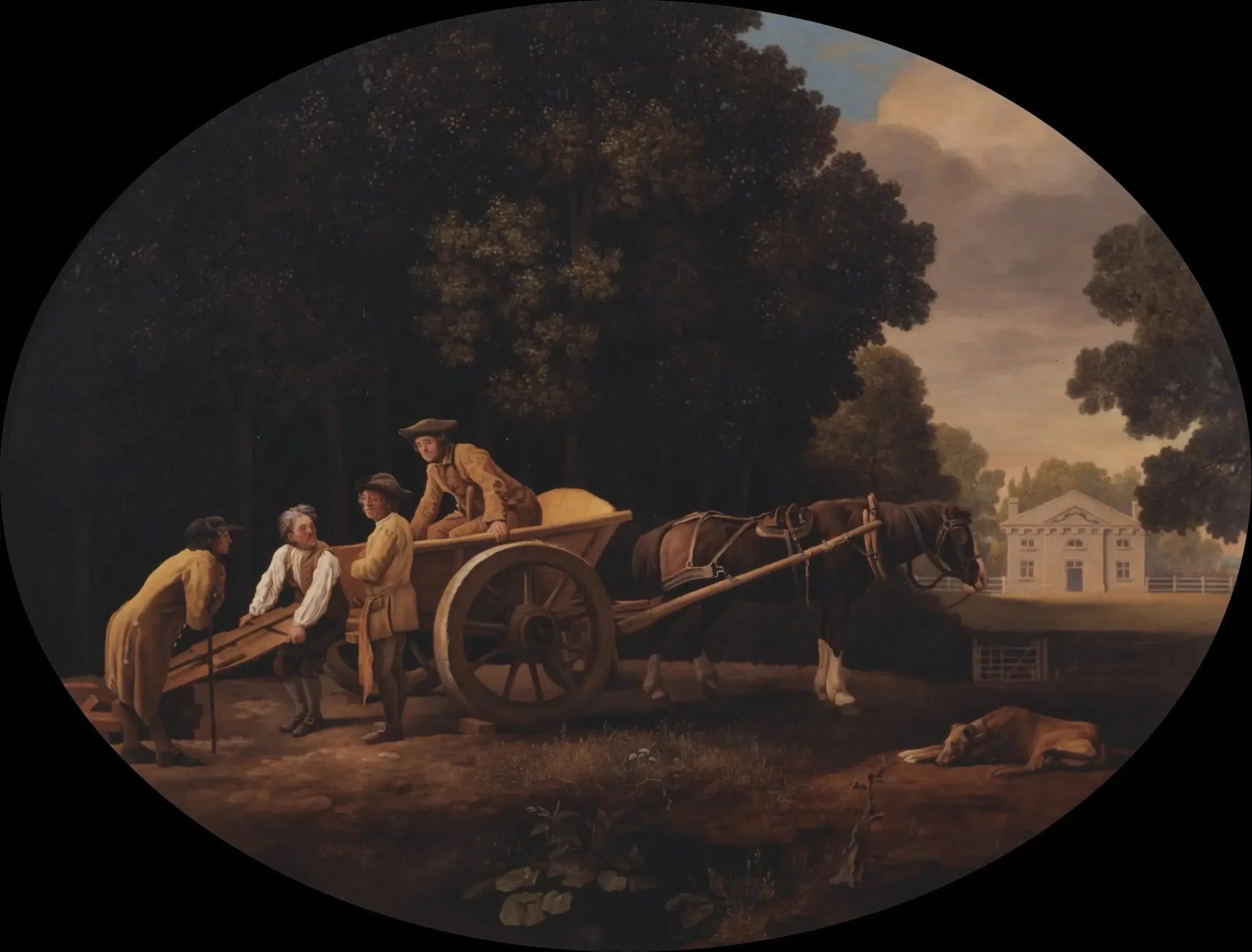 Ouvrier - George Stubbs image 1 reproduction artisanale de tableau