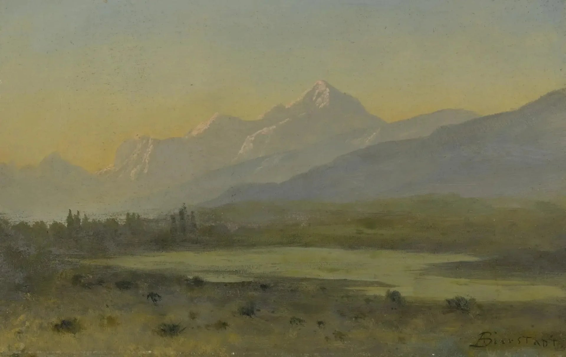 Owens Valley, Californie - Albert Bierstadt image 1 reproduction d’œuvre d’art à l’huile