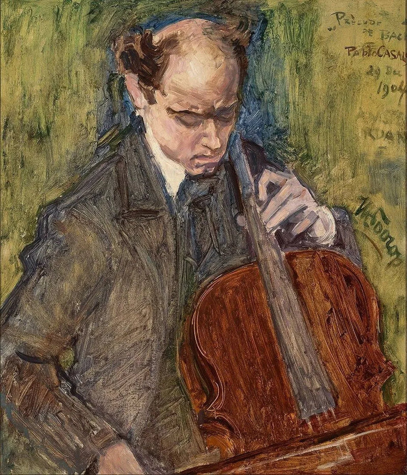 Pablo Casals jouant du violoncelle - Jan Toorop