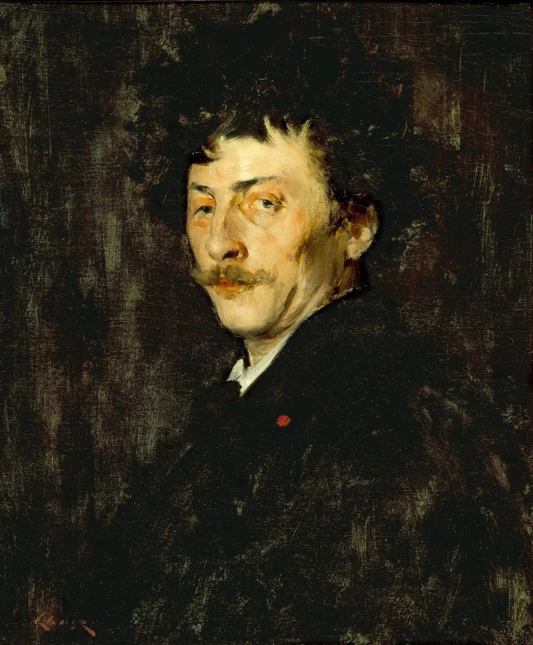 Pablo de Sarasate : Portrait d'un violoniste - William Merritt Chase image 1 tableau peint à l’huile sur toile