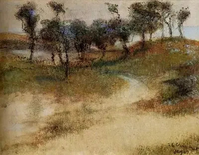 Paesaggio in riva al mare - Edgar Degas