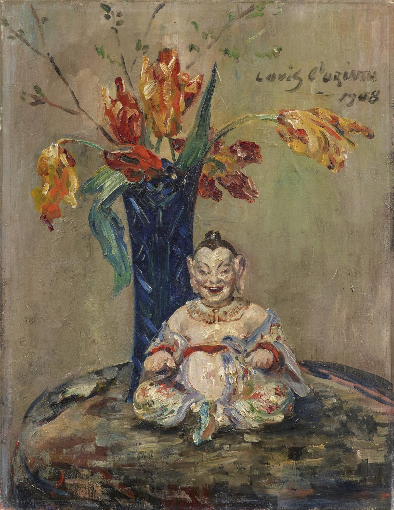 Pagode mit Blumen - Lovis Corinth image 1 reproduction de peinture à l’huile