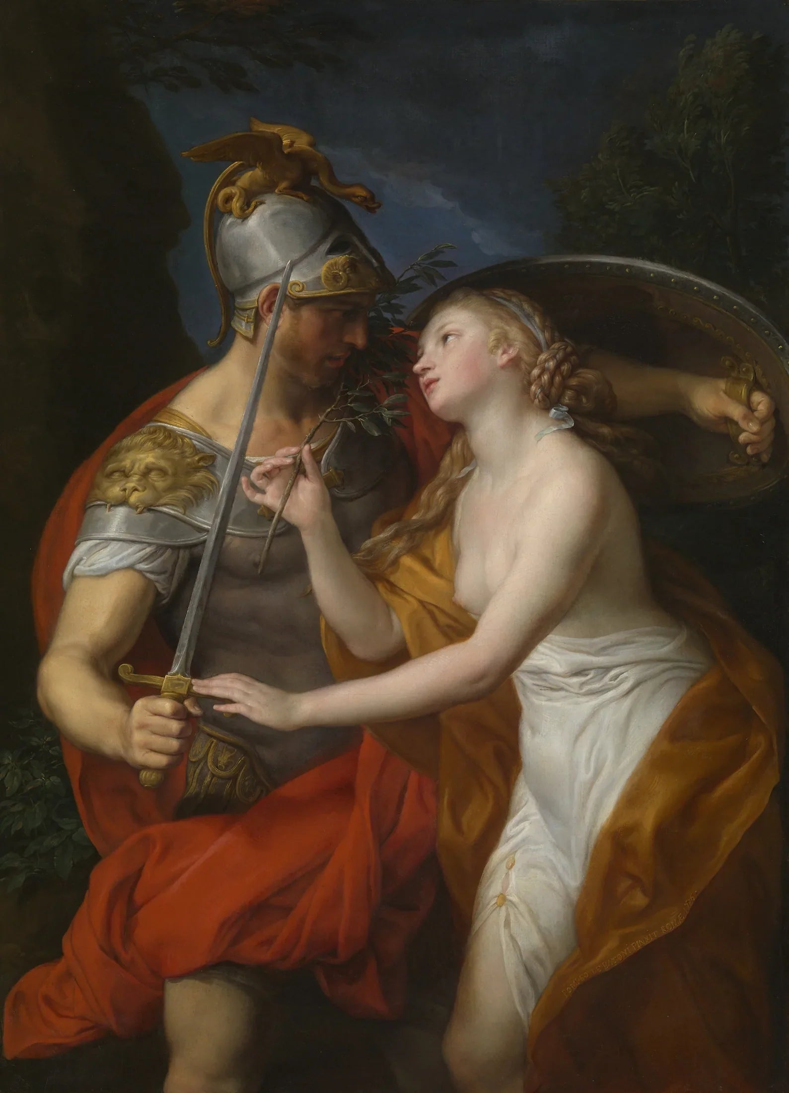 Paix et guerre - Pompeo Batoni image 1 reproduction de peinture à l’huile