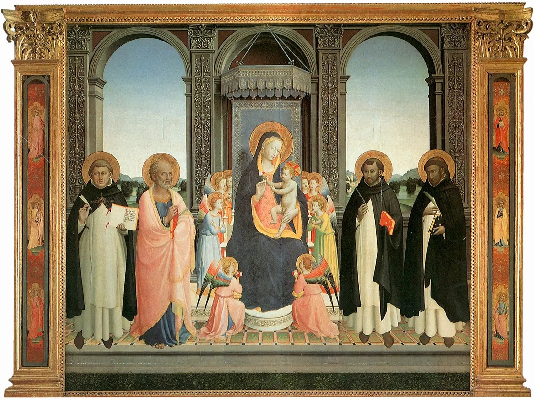 Pala di Fiesole - Fra Angelico image 1 copie de tableau peinte à la main