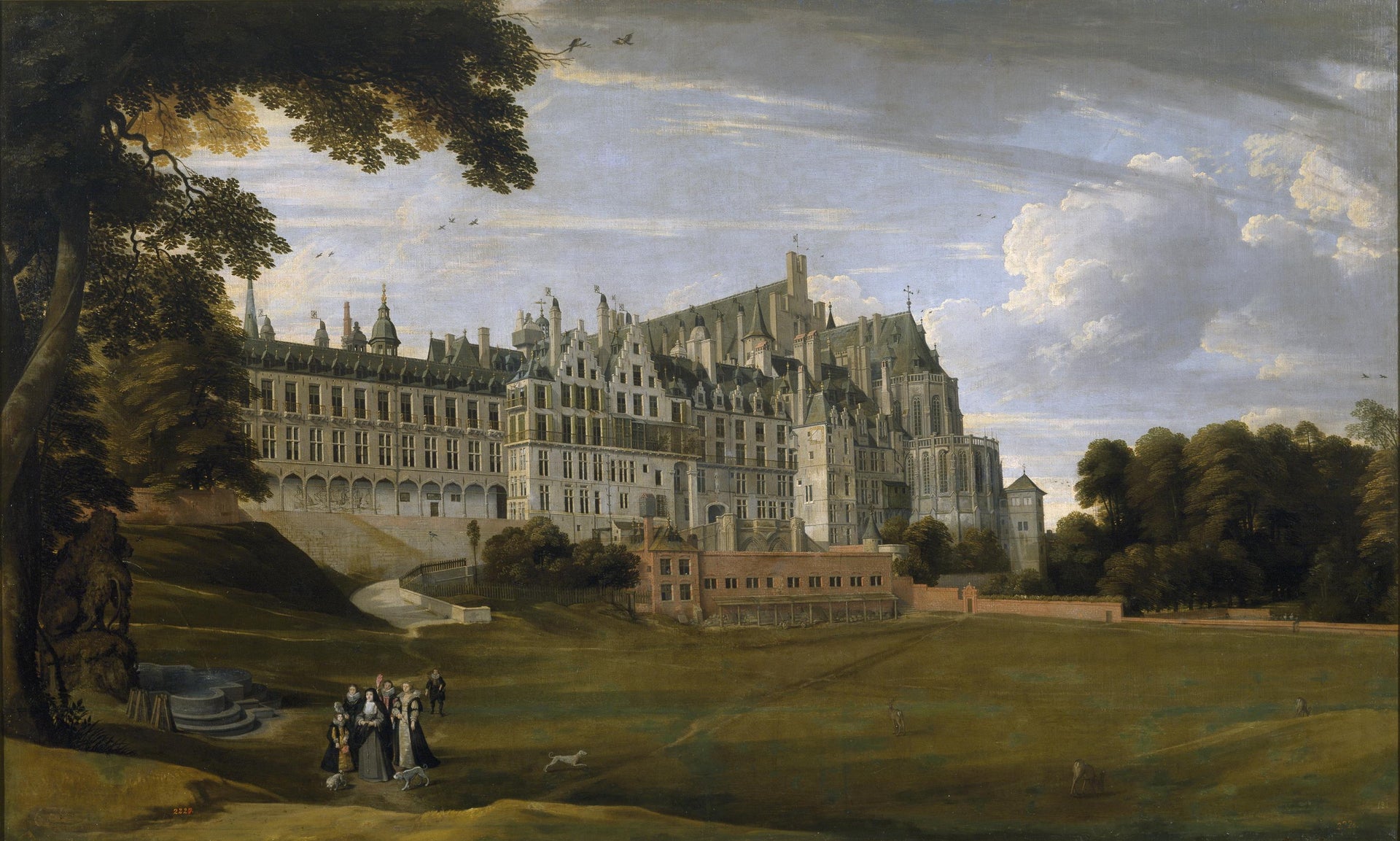 Palais du Coudenberg - Jan Brueghel le Jeune image 1 copie de tableau peinte à la main