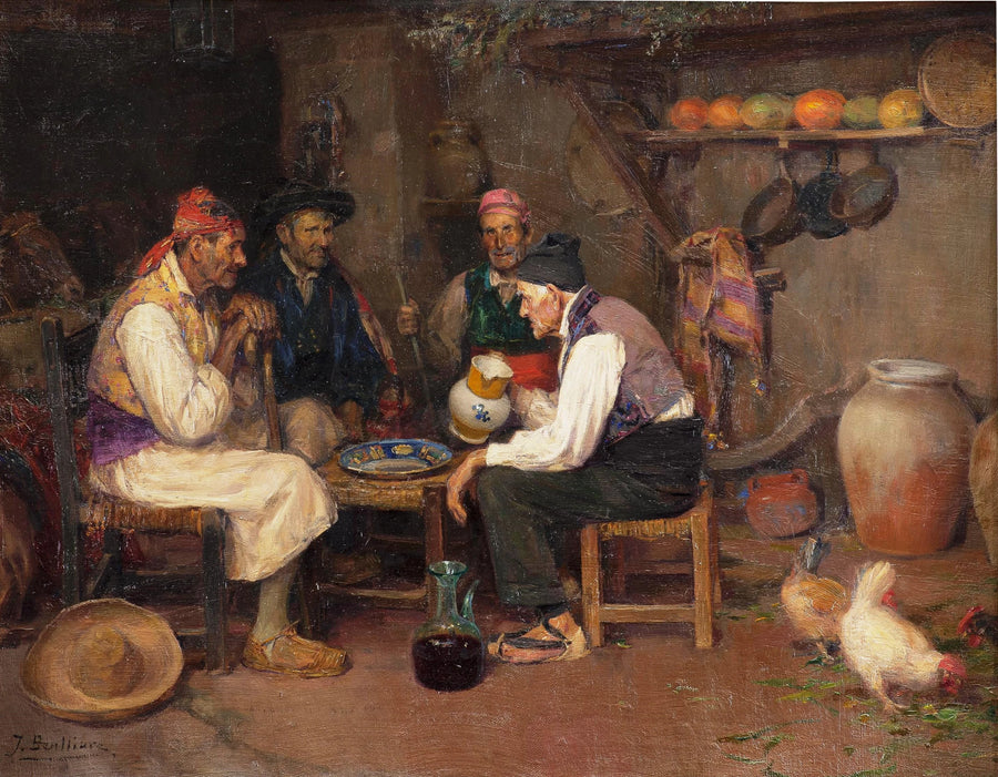 Palique et hirondelle - José Benlliure y Gil