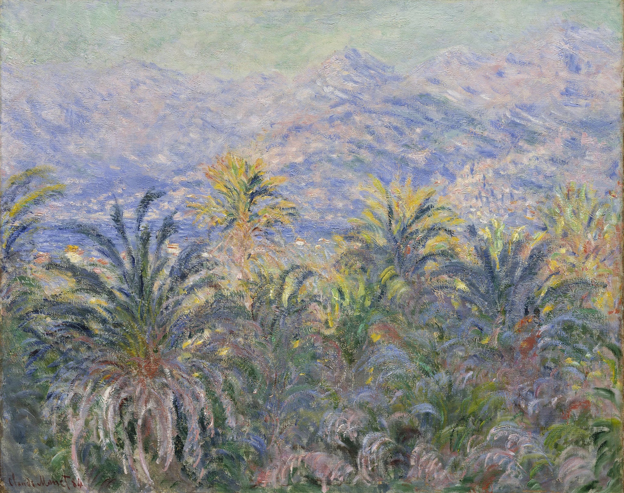 Palmiers à Bordighera W877 de Claude Monet – Metropolitan Museum 67.187.87