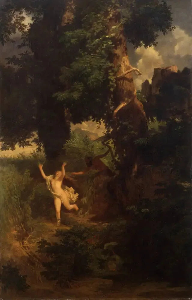 Pan et Syrinx - Arnold Böcklin image 1 reproduction de peinture à l’huile