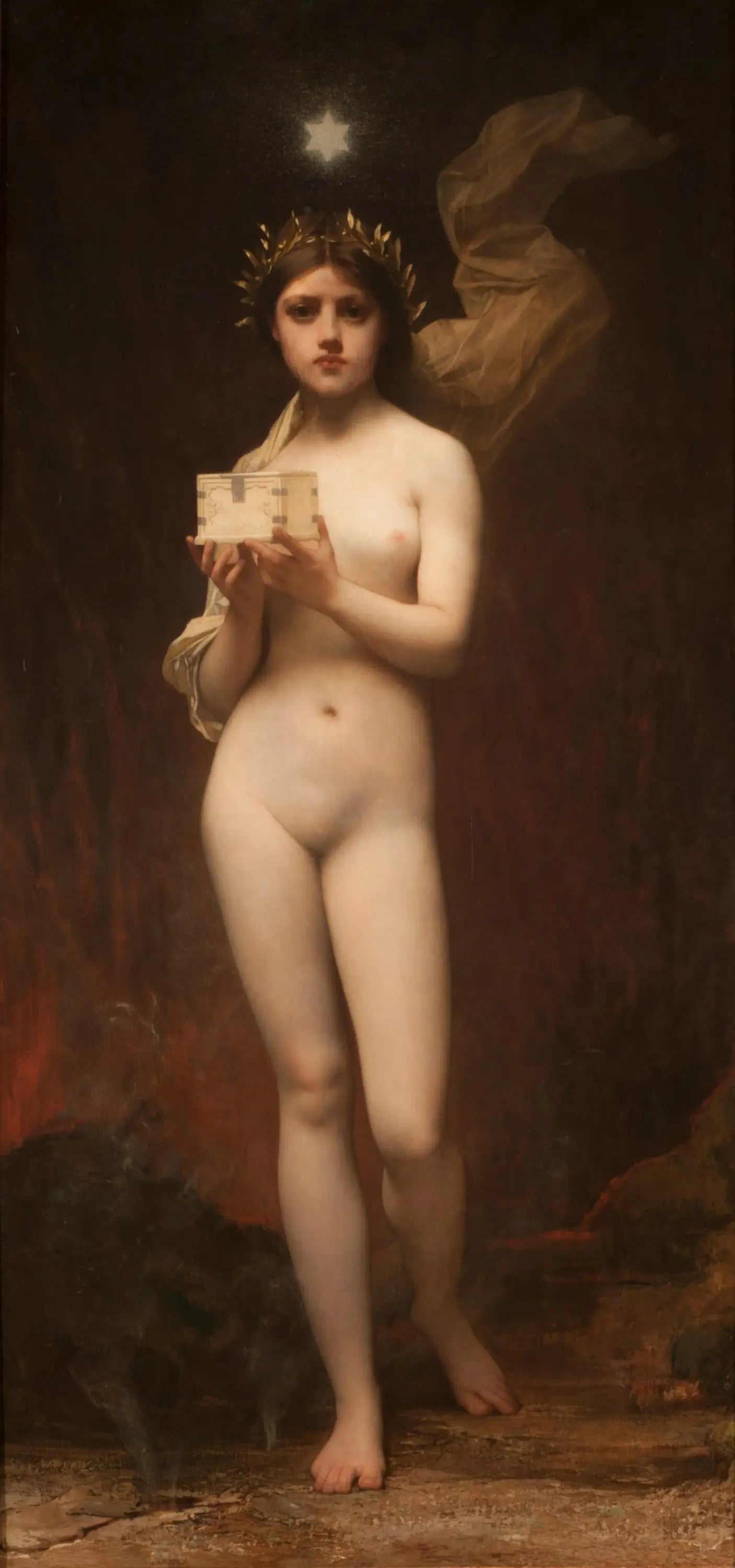 Pandore - Jules Lefebvre image 1 reproduction artisanale de tableau