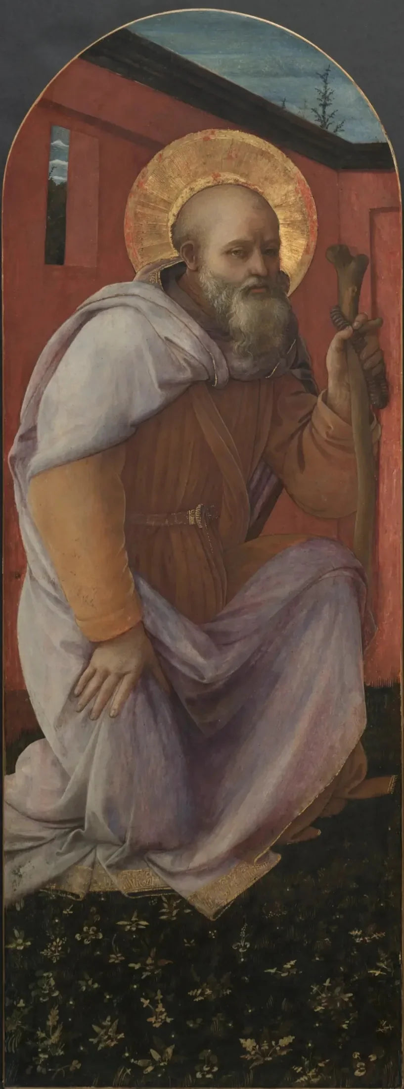 Panel from a Triptych: St. Anthony Abbot - Fra Filippo Lippi image 1 tableau peint à l’huile sur toile