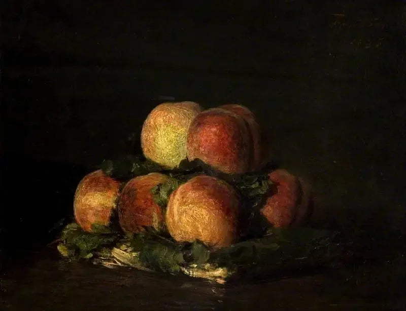 Panier de pêches - Henri Fantin-Latour image 1 reproduction artisanale de tableau
