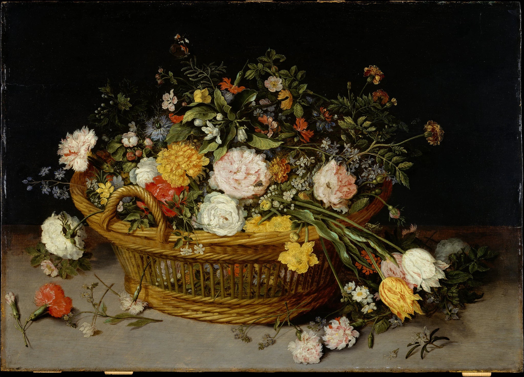 Un panier de fleurs - Jan Brueghel the Younger