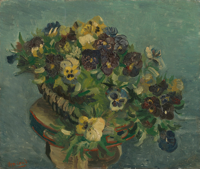 Panier de pensées, F244 – Vincent van Gogh