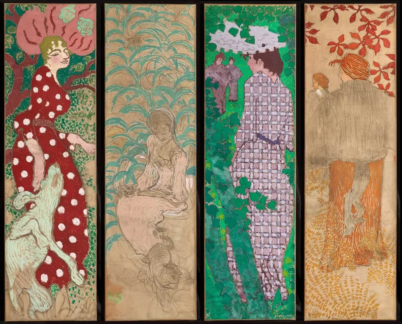 Panneaux décoratifs - Femmes au jardin - Pierre Bonnard