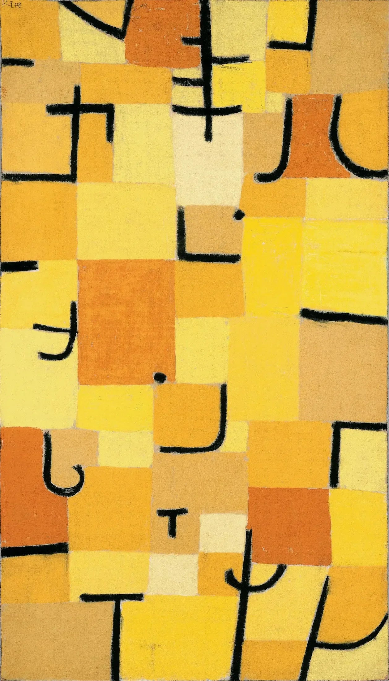 Panneaux en jaune - Paul Klee image 1 tableau peint à l’huile sur toile