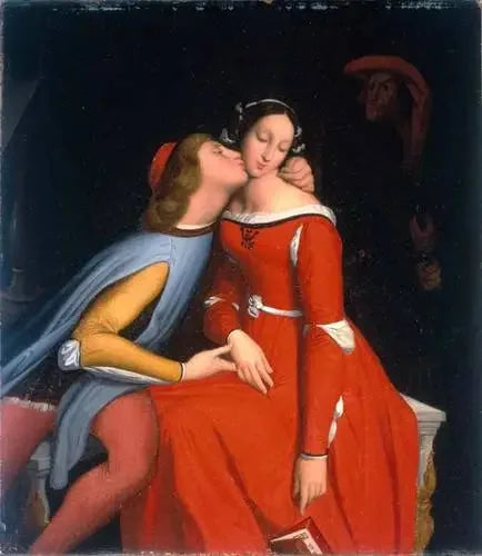 Paolo et Francesca - Jean-Auguste-Dominique Ingres image 1 copie peinte à la main à l’huile
