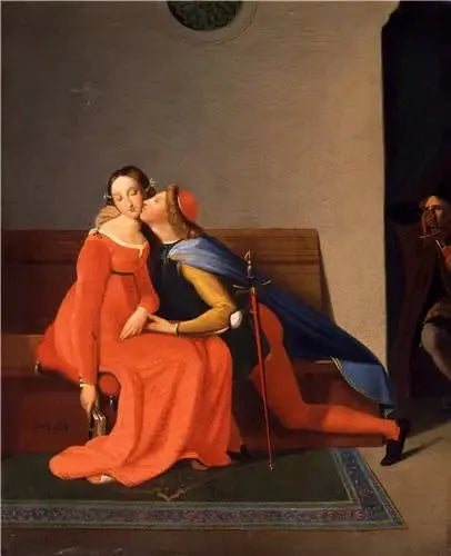 Paolo et Francesca - Jean-Auguste-Dominique Ingres image 1 copie de tableau peinte à la main