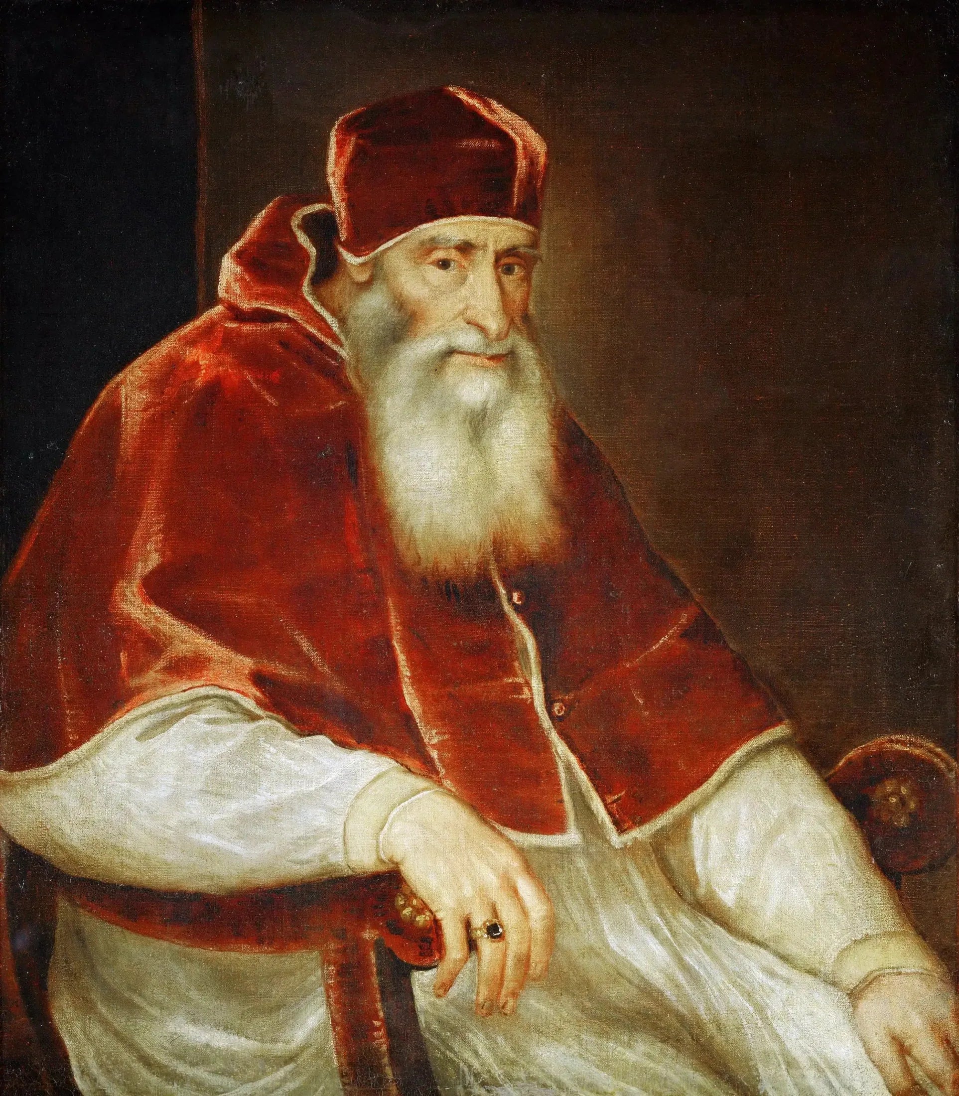 Pape Paul III Farnèse (1468-1549) - Titian image 1 reproduction réalisée par Alpha Reproduction