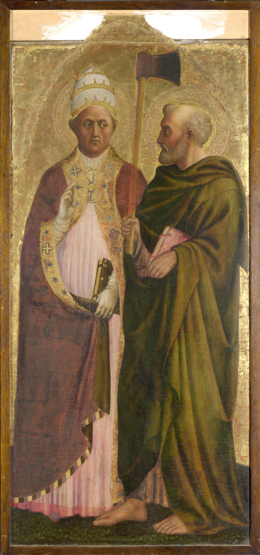 Un pape (saint Grégoire ?) et saint Matthias - Masolino da Panicale