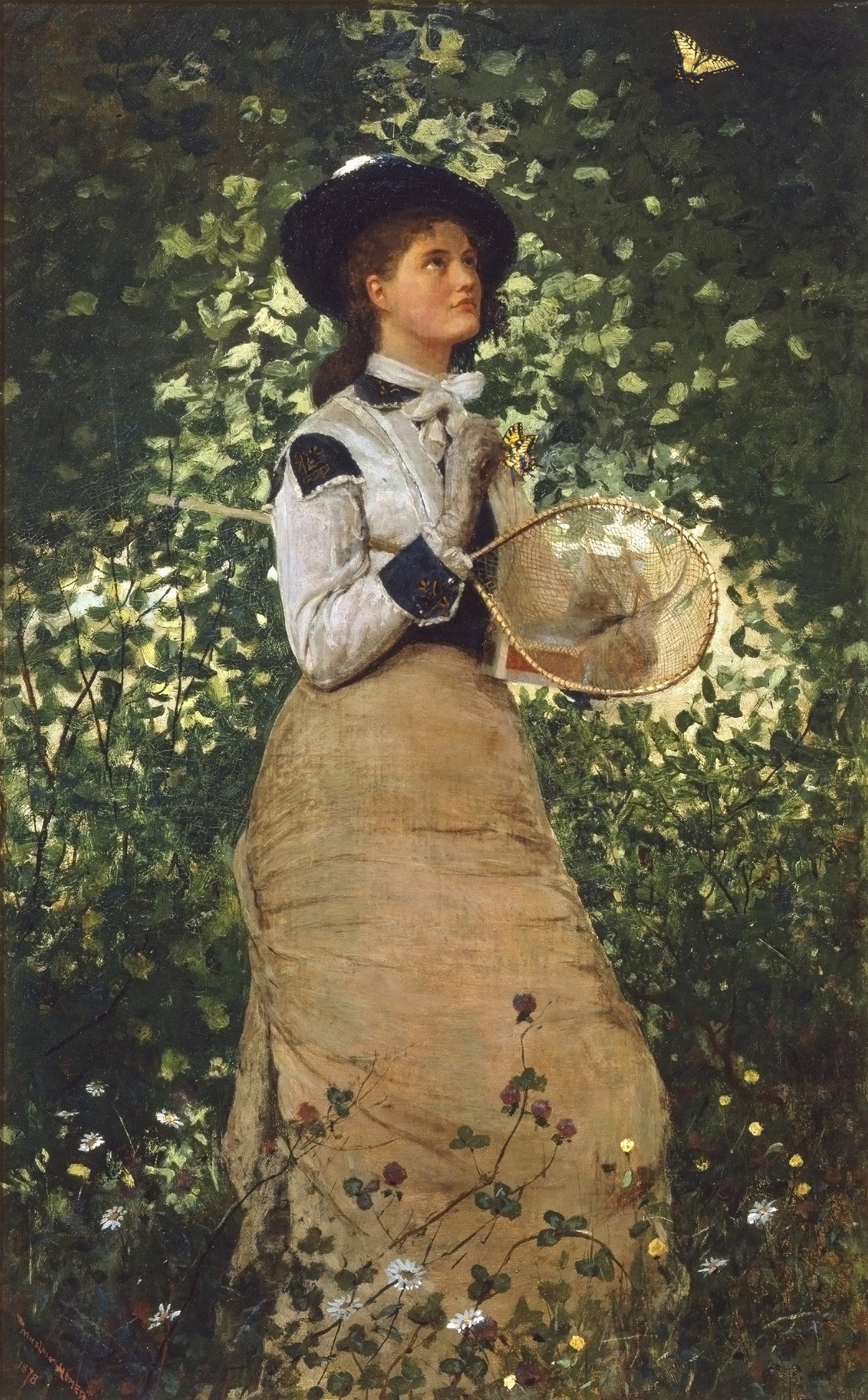 Papillons - Winslow Homer image 1 reproduction artisanale de tableau