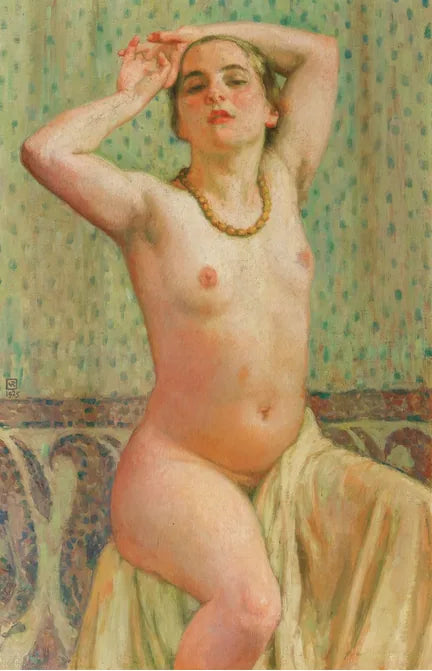 Paquita au collier - Théo van Rysselberghe image 1 reproduction de peinture à l’huile