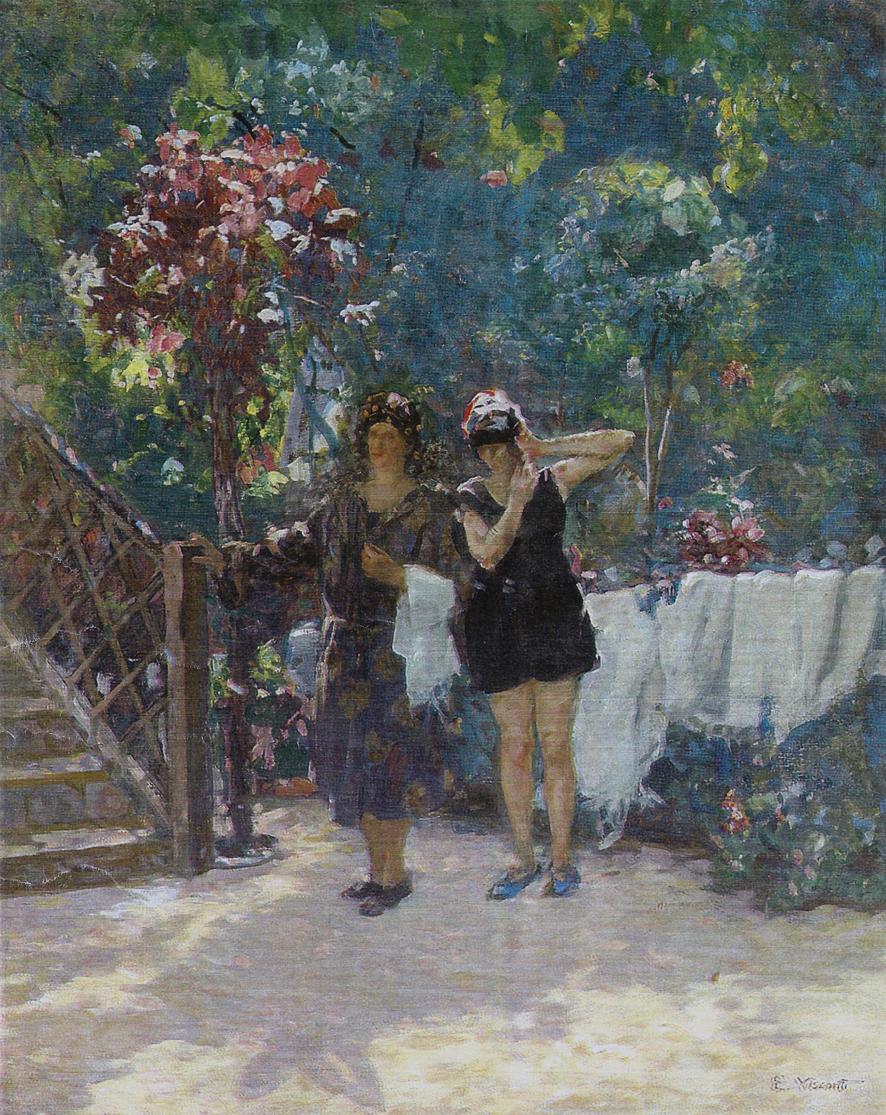 Para o banho - Eliseu Visconti image 1 reproduction de peinture à l’huile