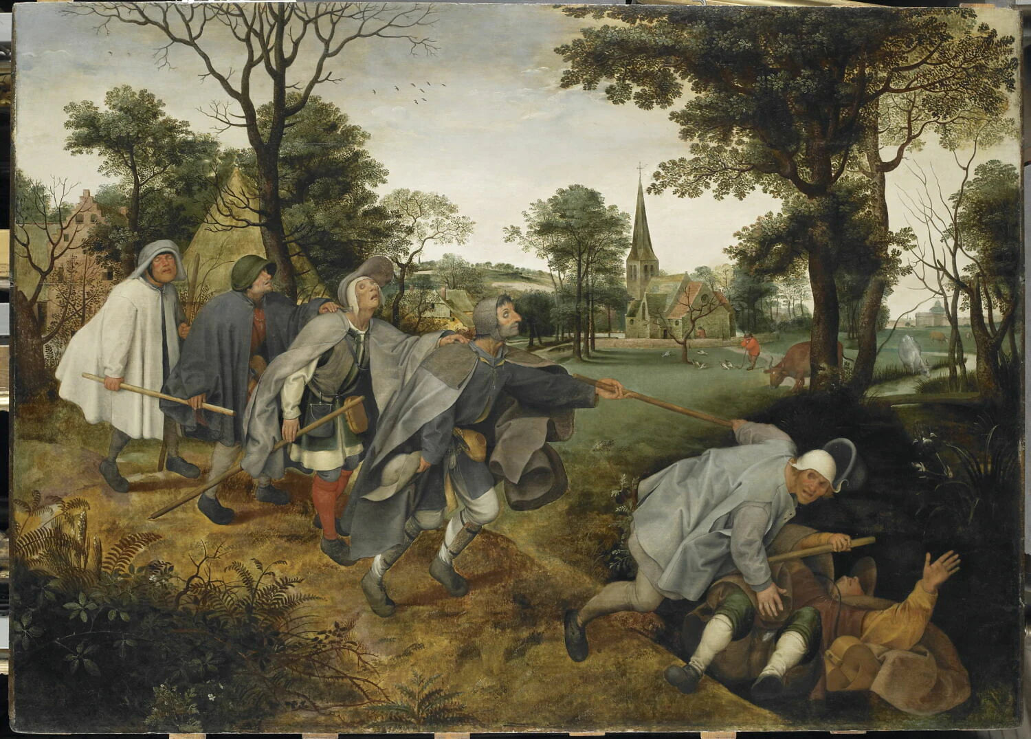 La parabole des aveugles, d'après Pieter I Brueghel - Pieter I Brueghel