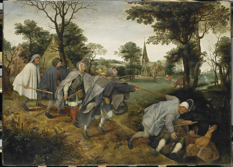 La parabole des aveugles, d'après Pieter I Brueghel - Pieter I Brueghel