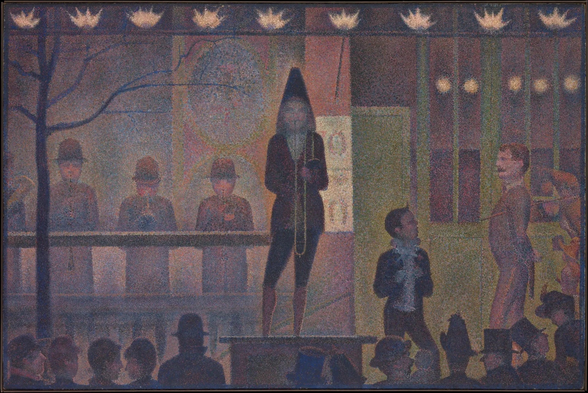Parade de cirque - Georges Seurat image 1 reproduction de peinture à l’huile
