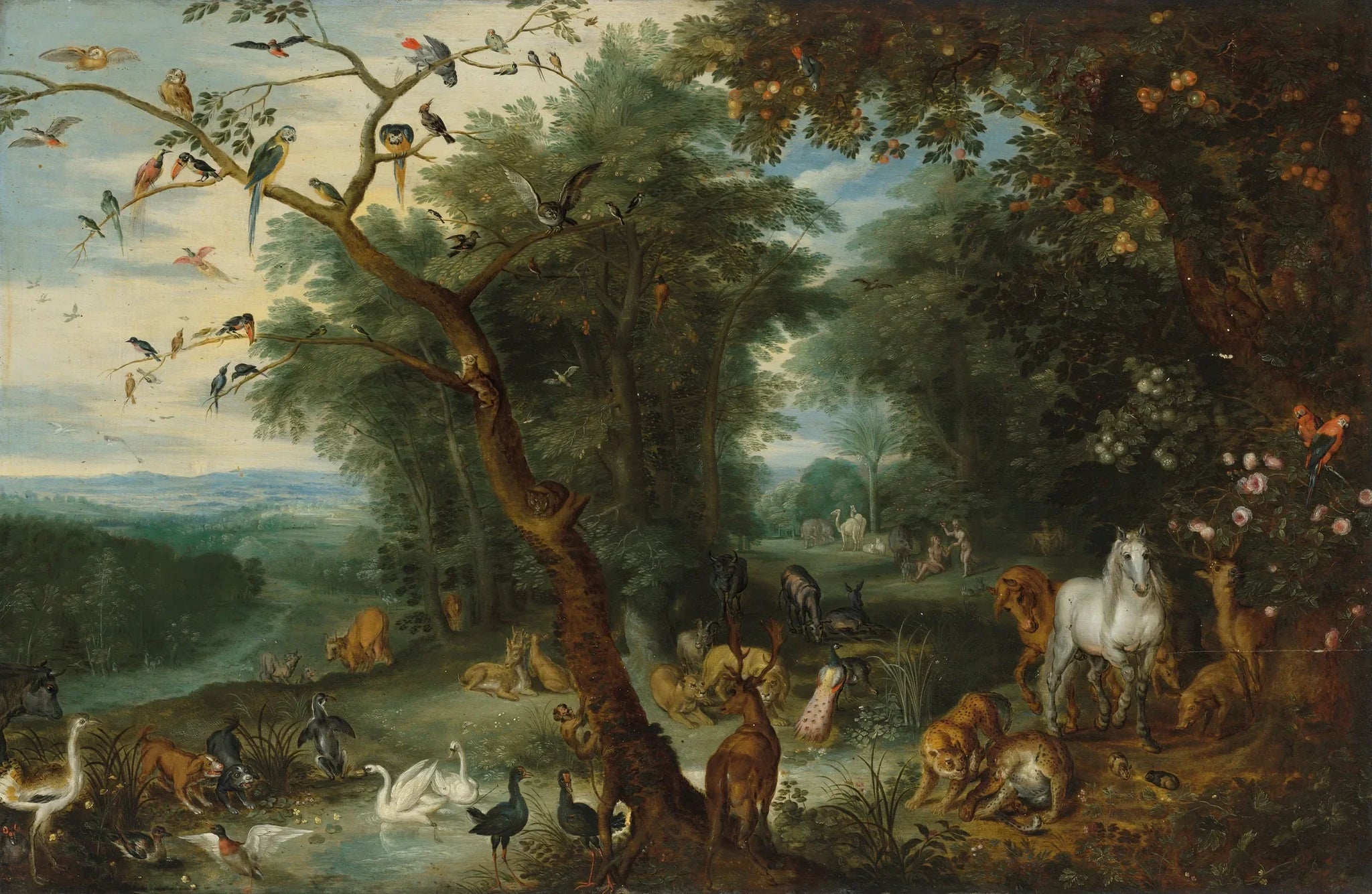 Paradis - Jan Brueghel le Jeune image 1 reproduction artisanale de tableau