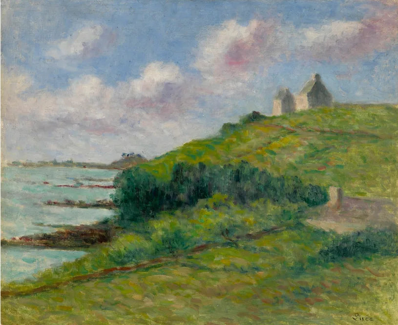 Paramé, la maison sur les dunes - Maximilien Luce image 1 tableau peint à l’huile sur toile