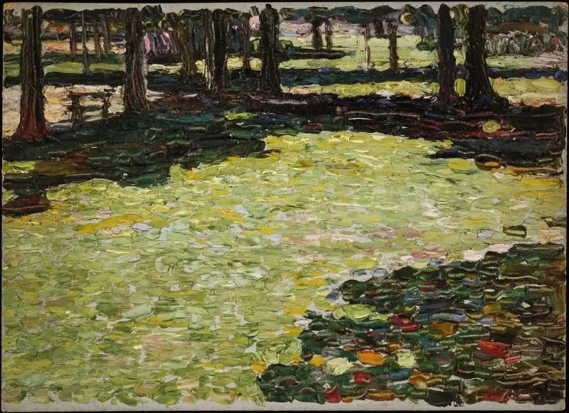 Parc de Saint-Cloud - Vassily Kandinsky image 1 reproduction artisanale de tableau