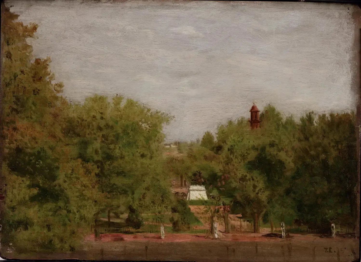 Parc Lafayette, Washington, D.C. - Thomas Eakins image 1 reproduction artisanale de tableau