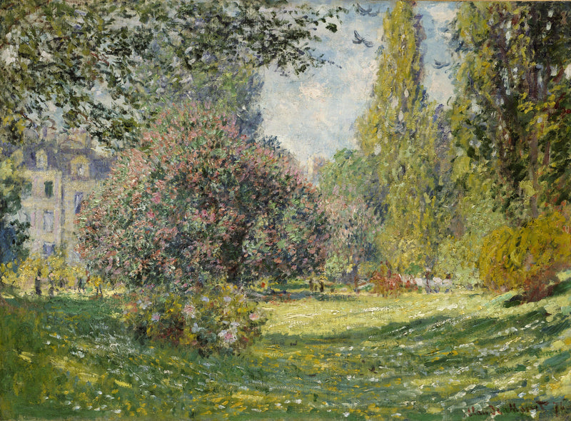 Пейзаж: Monceau Park W398 - Клод Моне