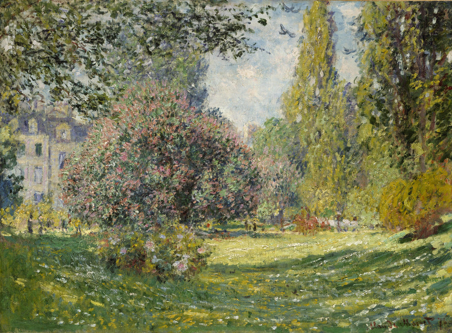 Пейзаж: Monceau Park W398 - Клод Моне