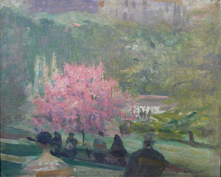 Parc Montsouris - Eliseu Visconti image 1 tableau peint à l’huile sur toile