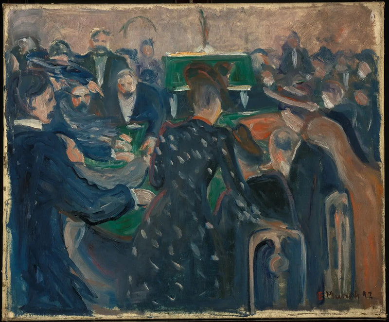 Parieurs à Monte-Carlo - Edvard Munch