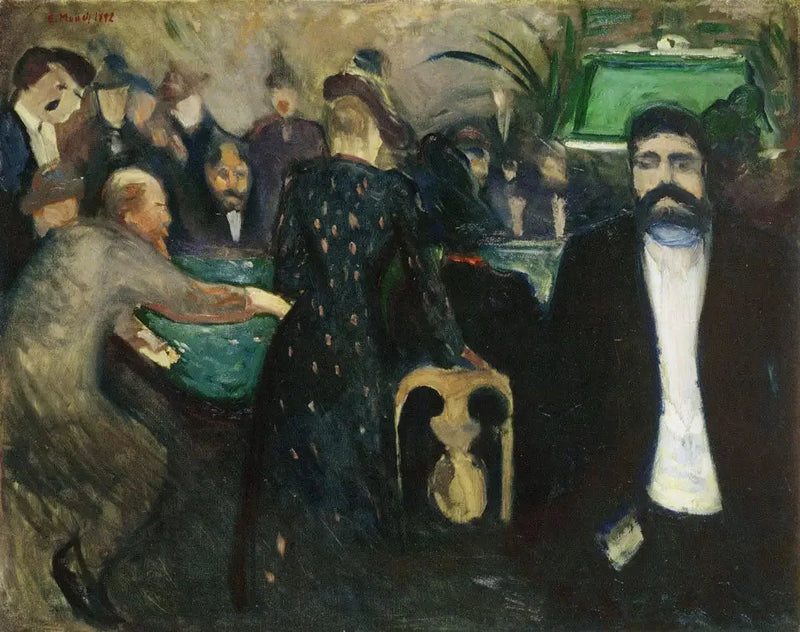 Parieurs à Monte-Carlo - Edvard Munch