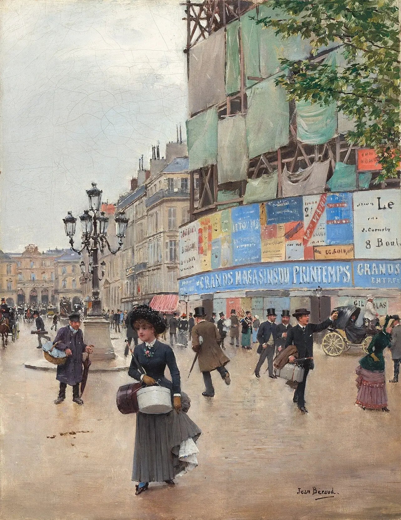 Paris, rue du Havre - Jean Béraud image 1 copie de tableau peinte à la main