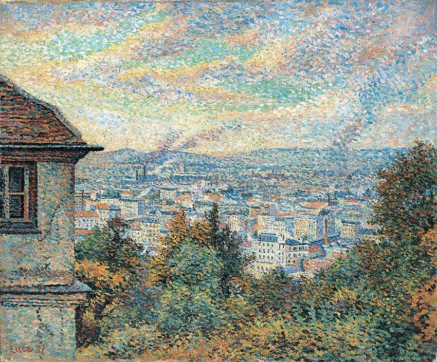 Paris vu de Montmartre - Maximilien Luce image 1 tableau peint à l’huile sur toile