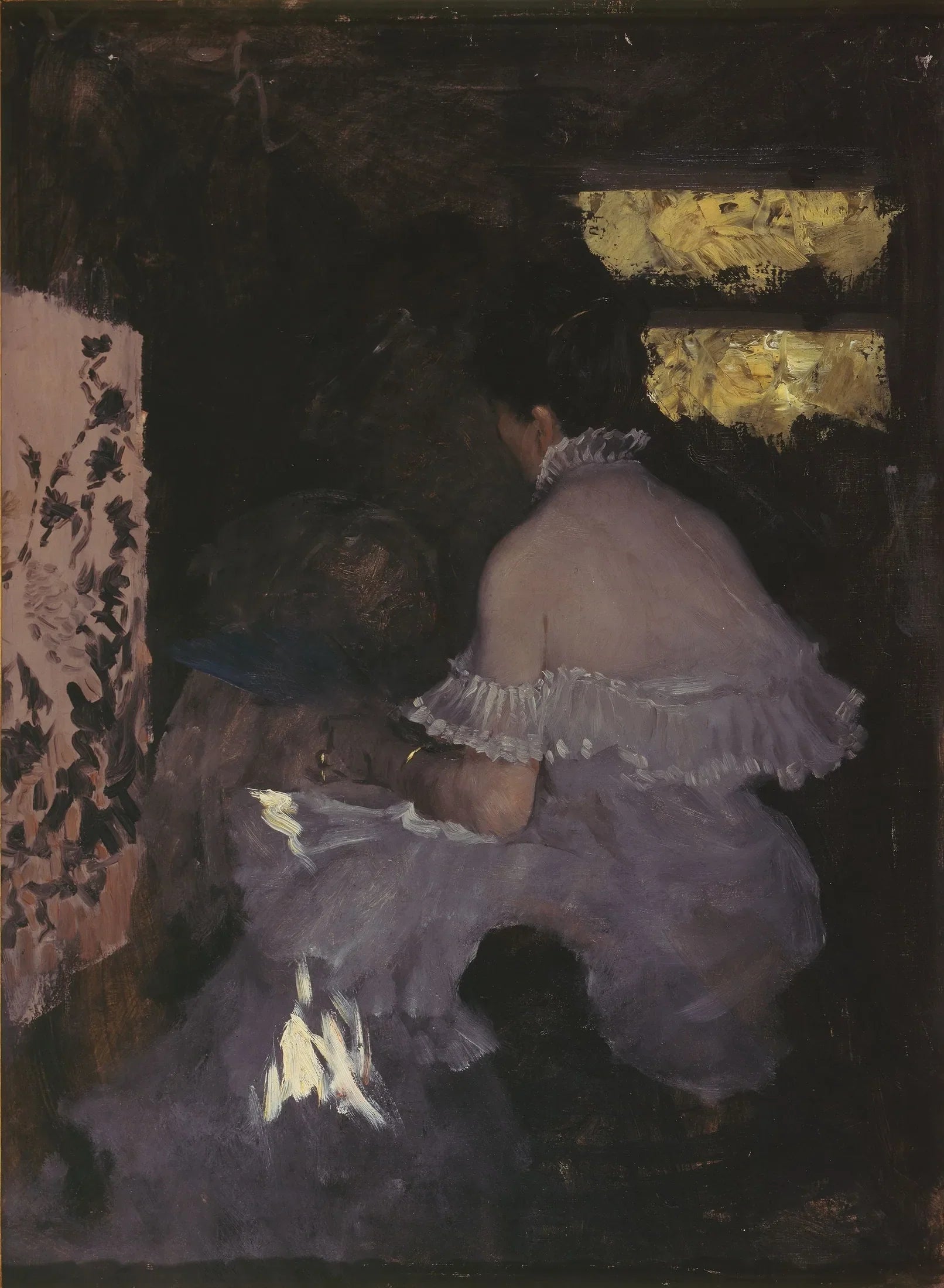 Parmi les écrans - Giuseppe De Nittis image 1 copie peinte à la main à l’huile