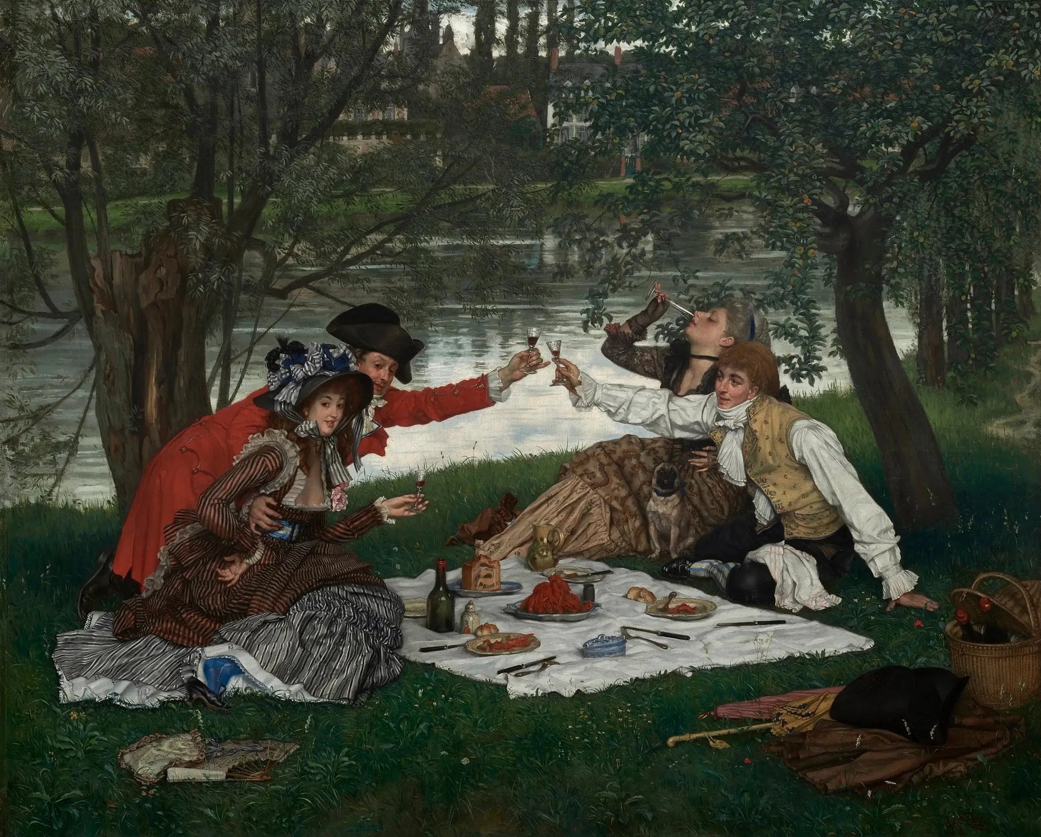 Partie Carrée - James Tissot image 1 copie de tableau peinte à la main