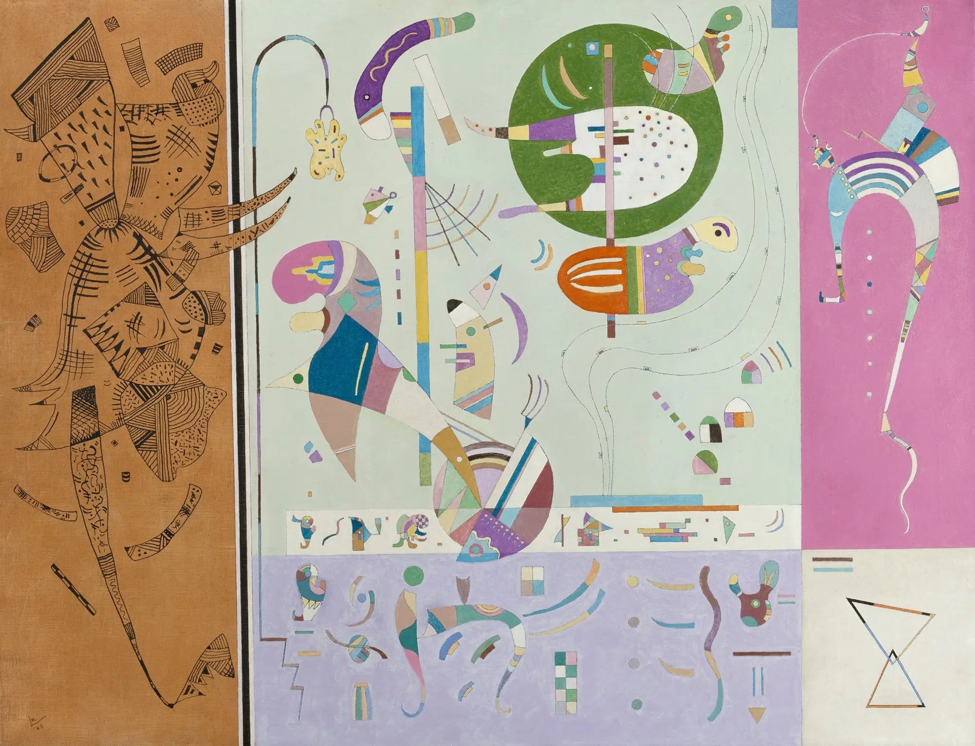 Parties diverses - Vassily Kandinsky image 1 tableau peint à l’huile sur toile