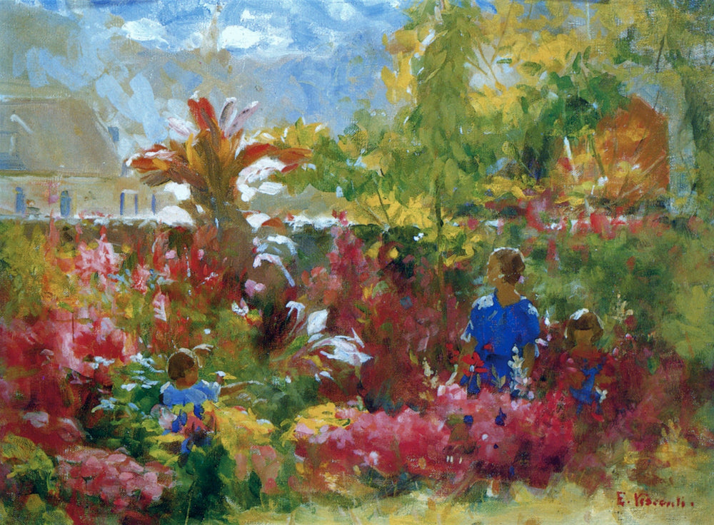 Pas de jardin - Eliseu Visconti image 1 tableau peint à l’huile sur toile