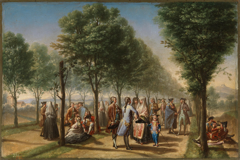 Le Paseo de las Delicias - Francisco Bayeu y Subias