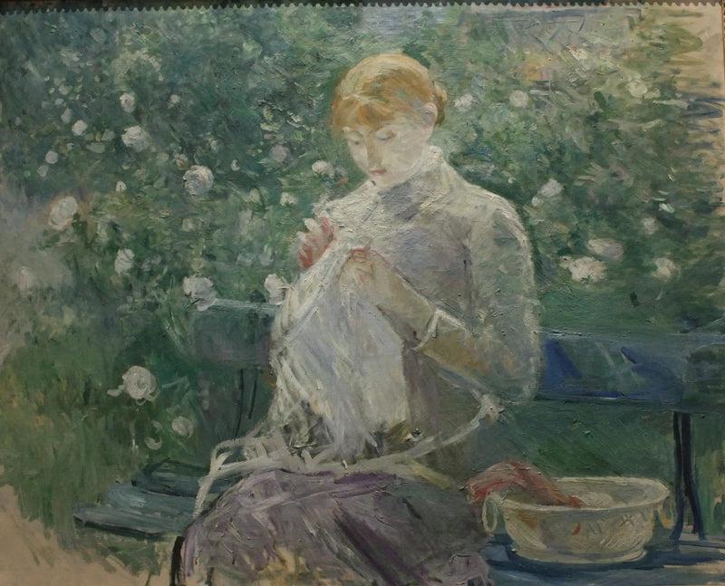 Pasie cousin dans le jardin de Bougival - Berthe Morisot