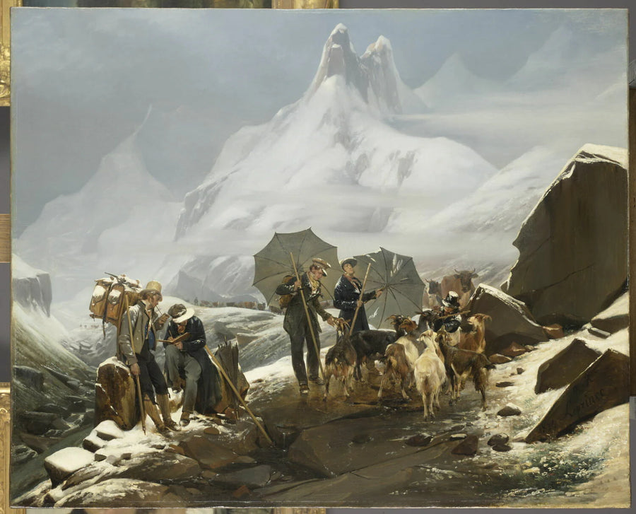Passage du Susten (canton d'Uri) en Suisse - Auguste-Xavier Leprince